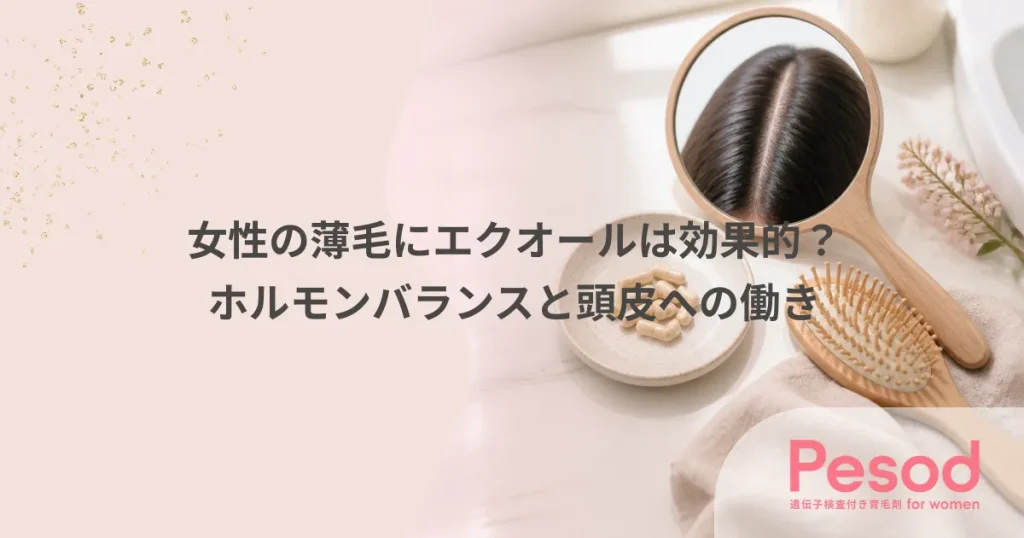 女性の薄毛にエクオールは効果的？ホルモンバランスと頭皮への働き
